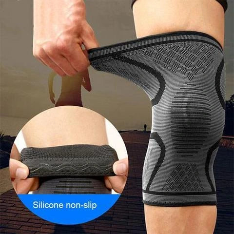 Anti-slip breathable knee support in various colours for joint health