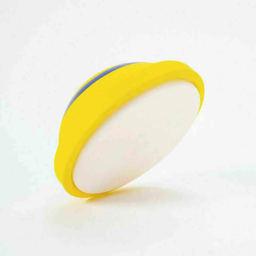 Sounding Disc Woof Glider yellow interactive dog toy