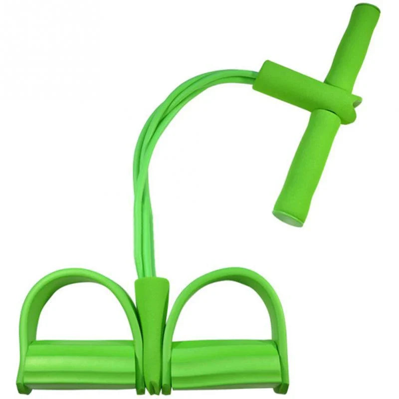 Premium resistance bands set with natural latex and EVA foam for full-body workouts