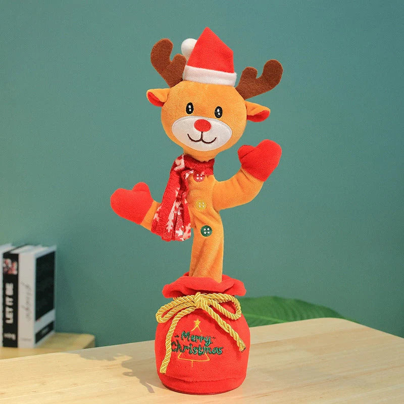 Dancing Christmas Tree Electronic Plush Toy with singing and recording features
