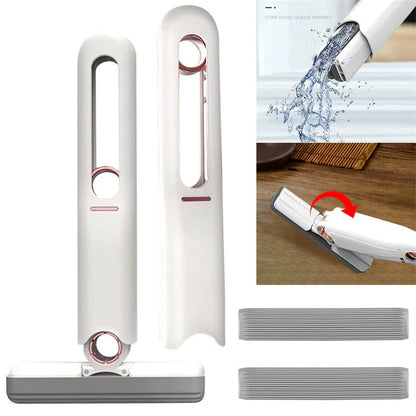 Efficient Floor Cleaning Sponge Mop with Squeeze Handle - Versatile, Eco-Friendly Cleaning Tool for Floors, Windows, and More