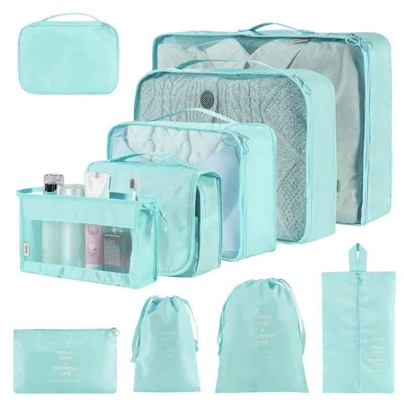 Home Fashion Simple Solid Colour Storage Bag in beige with multiple size options