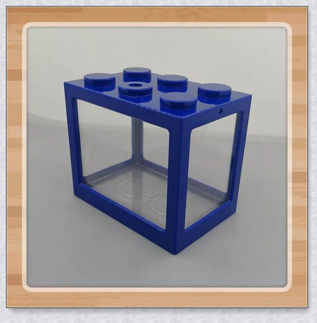 Mini Block Aquarium - Stackable acrylic fish tanks with customisable lighting for small freshwater fish