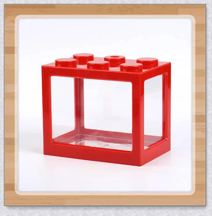 Mini Block Aquarium - Stackable acrylic fish tanks with customisable lighting for small freshwater fish