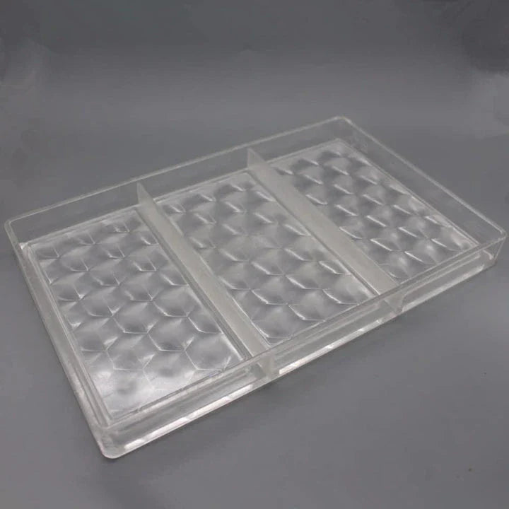 Geometric 3D chocolate mould for making unique and visually striking chocolate bars
