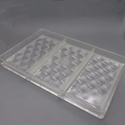Geometric 3D chocolate mould for making unique and visually striking chocolate bars