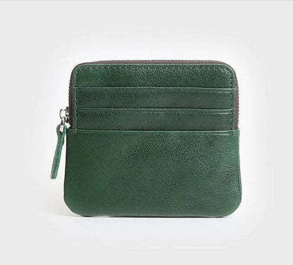 Premium leather horizontal wallet in a retro style, made from first-layer cowhide for exceptional durability and quality