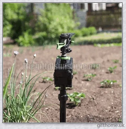 Garden Solar Scarecrow Motion Activated Water Animal Repellent Deterrent Sprinkler with adjustable spray coverage and flexible day/night detection