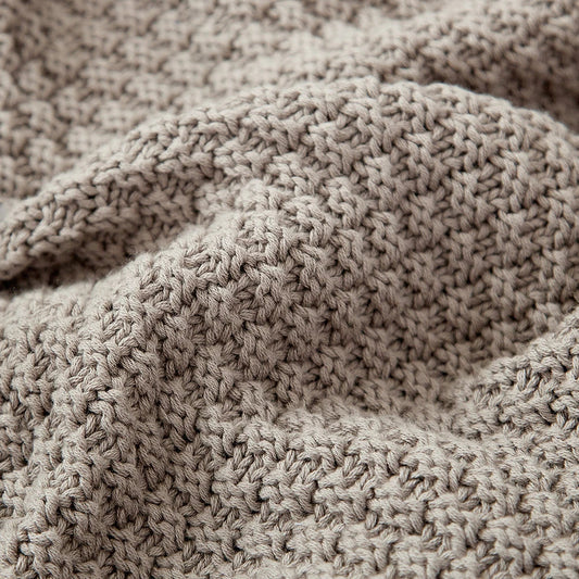 Handcrafted crochet cotton pillow cover in light green, featuring a cosy and elegant autumn-inspired design