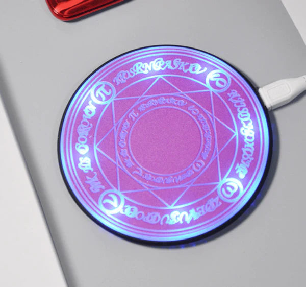 A stylish and fast wireless charger featuring the iconic Legend of Zelda design, perfect for Qi-enabled devices.