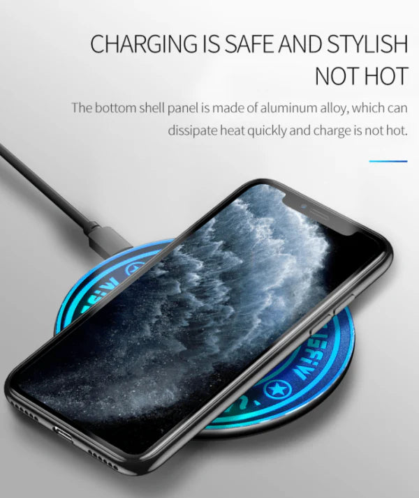 A stylish and fast wireless charger featuring the iconic Legend of Zelda design, perfect for Qi-enabled devices.
