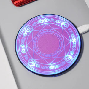A stylish and fast wireless charger featuring the iconic Legend of Zelda design, perfect for Qi-enabled devices.