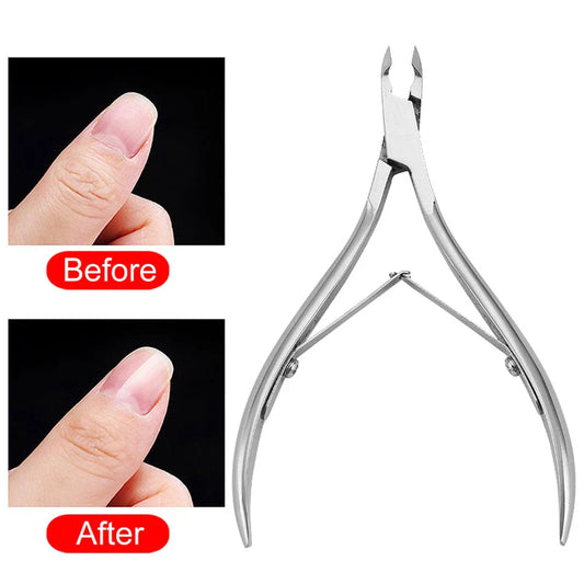 Professional Stainless Steel Cuticle Nipper and Dead Skin Remover for salon-quality manicures and pedicures at home