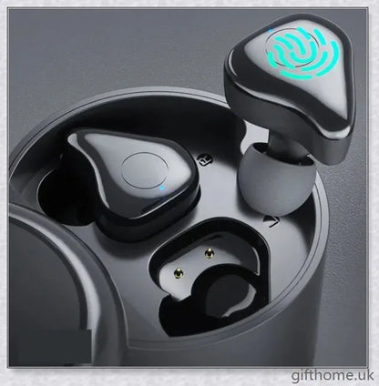 Bluetooth speaker with built-in headset in white and black colours, delivering immersive sound quality and hands-free convenience.