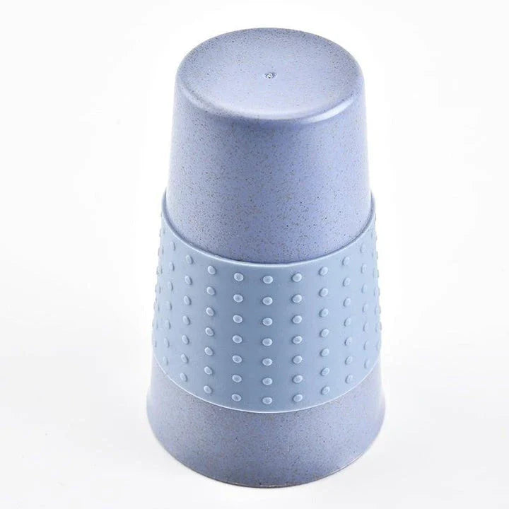 Eco-Friendly Portable Coffee Mugs made from renewable wheat straw and silica gel, featuring a spill-proof, leak-proof design for sustainable sipping on the go.