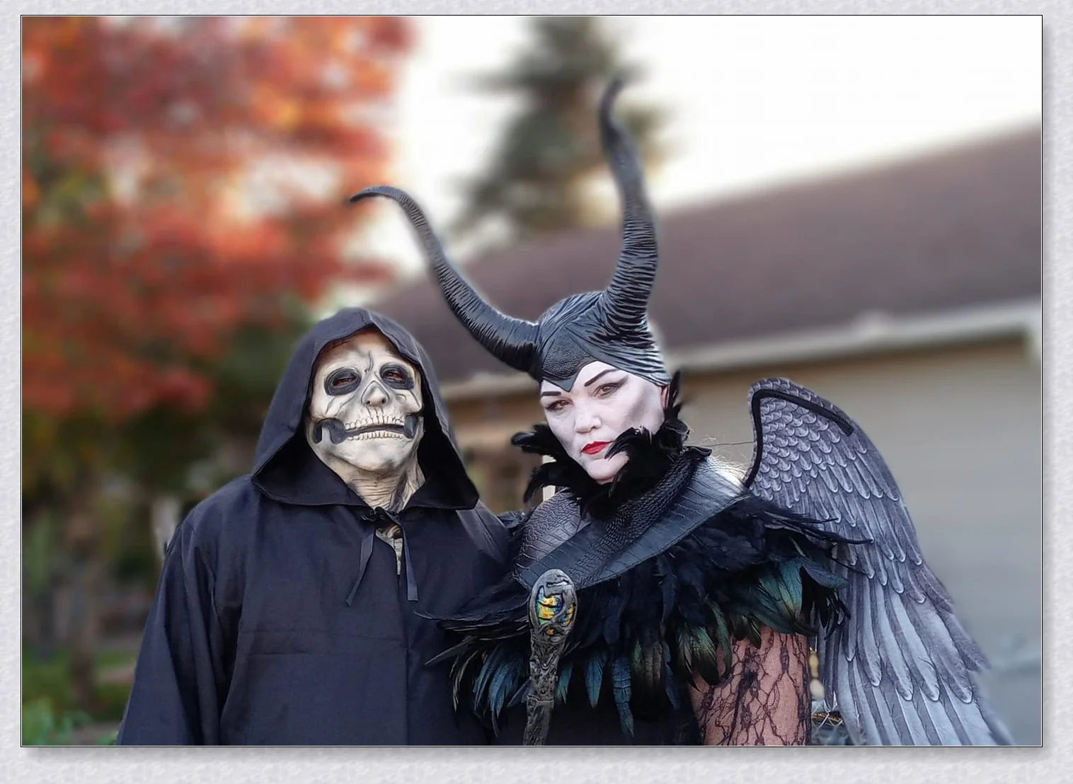 Spooktacular 3D Angel Devil Wings in black and white, perfect for Halloween costumes and celebrations
