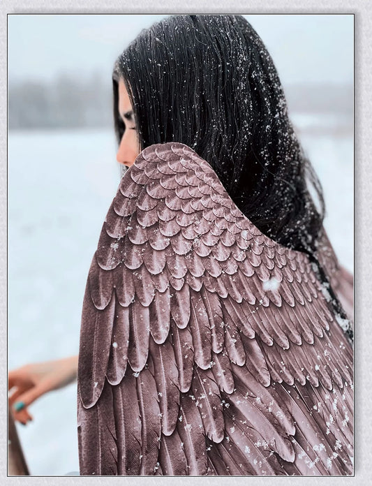 Spooktacular 3D Angel Devil Wings in black and white, perfect for Halloween costumes and celebrations