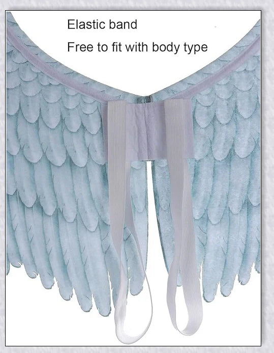 Spooktacular 3D Angel Devil Wings in black and white, perfect for Halloween costumes and celebrations