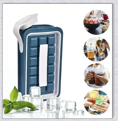Iceduo Ice Cube Maker - Innovative Silicone Mold for Effortless Ice Cube Dispensing
