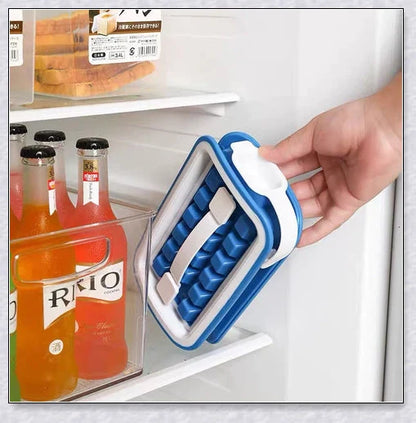 Iceduo Ice Cube Maker - Innovative Silicone Mold for Effortless Ice Cube Dispensing