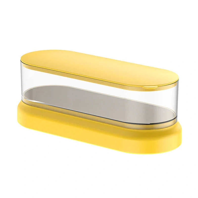 Compact ultrasonic cleaning machine for watches and small items