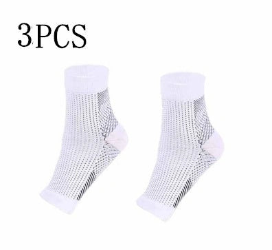 Unisex anti-fatigue compression ankle socks for sports and recovery
