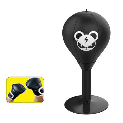Tabletop boxing speed ball with suction cup base for stress relief and training