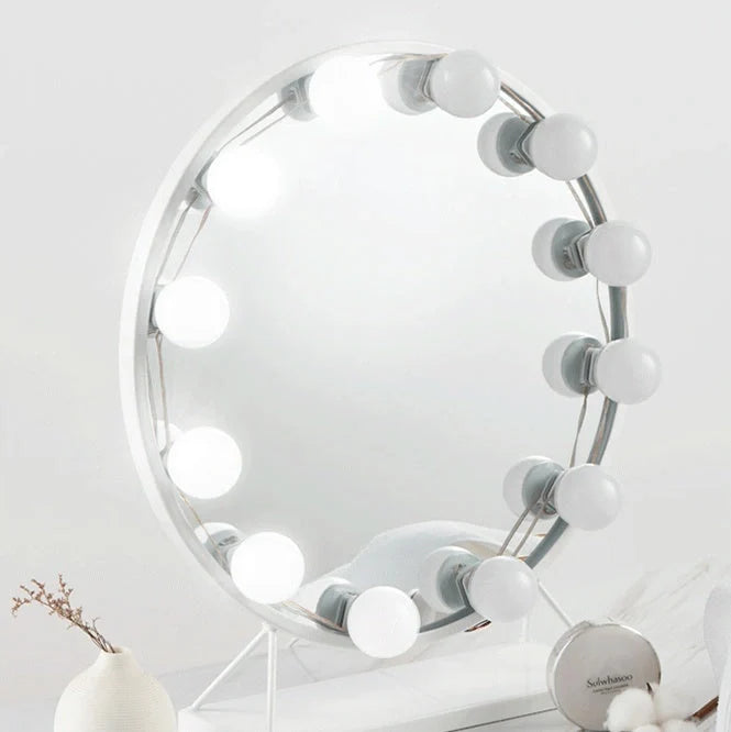 LED Makeup Mirror Light Bulb with adjustable brightness and USB connectivity