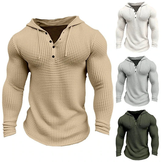 Men's casual pullover sweatshirt in various classic colours, featuring a tailored fit and soft, breathable polyester fabric for all-day comfort and style.
