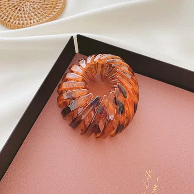 Velvet bird's nest hair ring hairpin in various colours for stylish ponytails