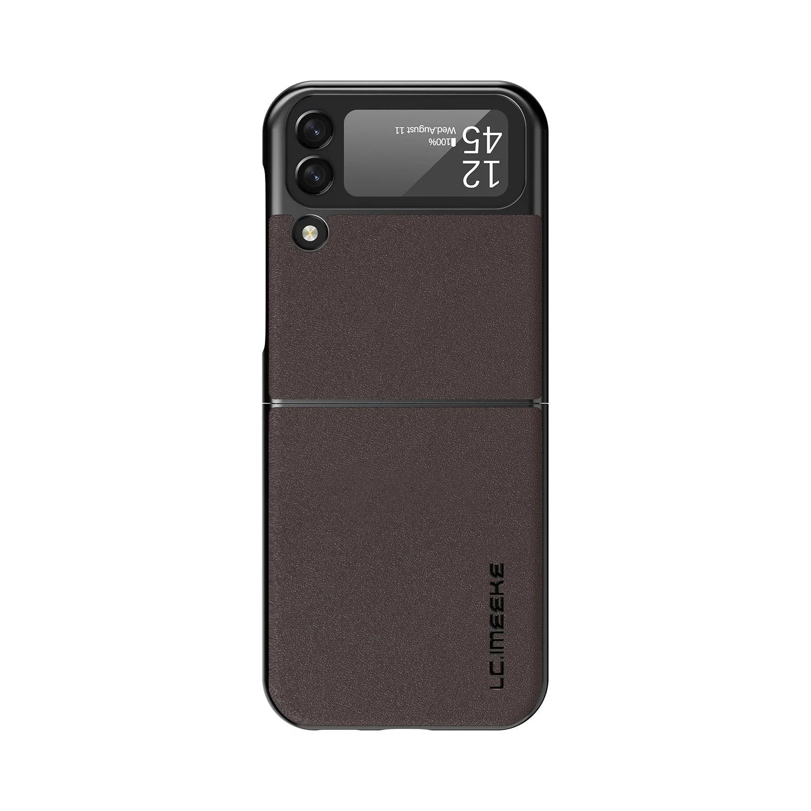 Plain Leather Phone Case for Samsung Galaxy Z Flip3 in various colours