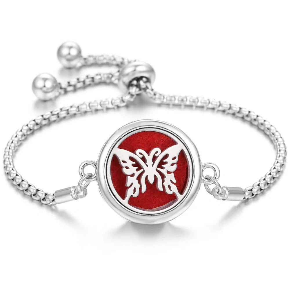 Stylish Aromatherapy Bracelet with Essential Oil Diffuser in various designs