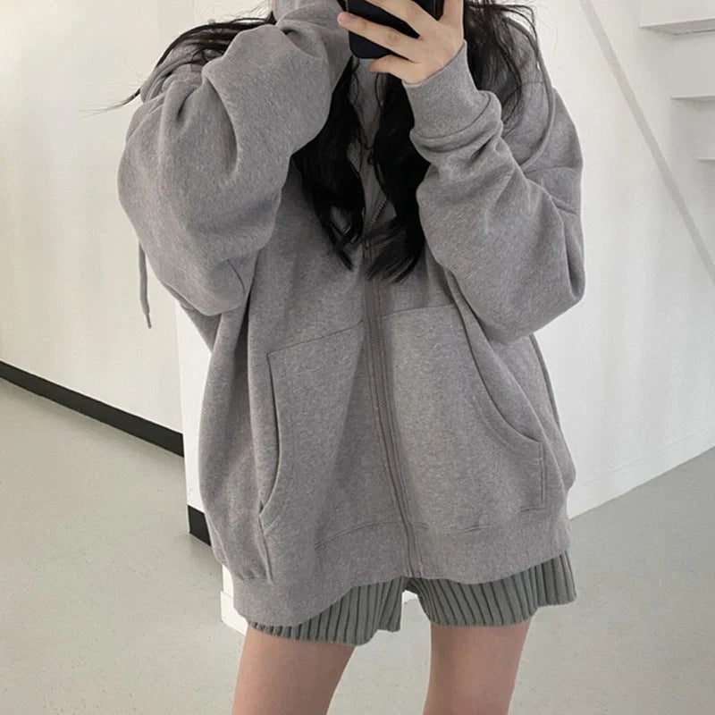 Cosy fleece loose cardigan jacket with lace detailing in various colours