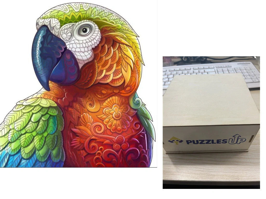 A3 Animal Wooden Puzzle with Box - Premium quality, vibrant animal designs, perfect for family fun