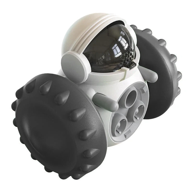 Tumbler Balance Car Dog Toy in vibrant colours, promoting pet intelligence through interactive play