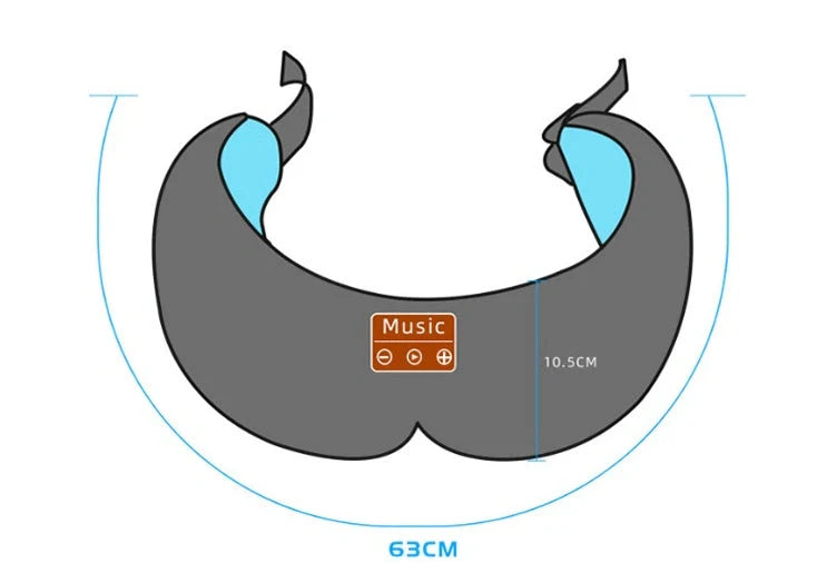 3D Bluetooth 5.0 Sleep Headphones Eyemask with ultra-thin stereo speakers and memory foam