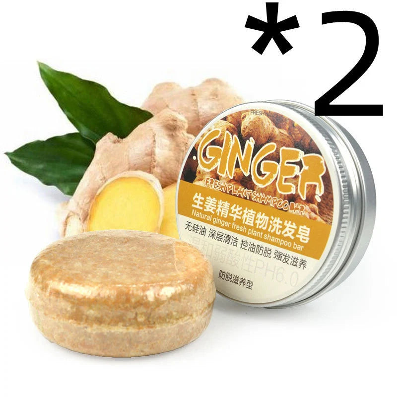 Ginger-infused nourishing shampoo conditioner essential oil soap for healthy hair and scalp