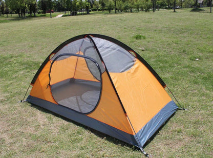 Premium double-layered waterproof camping tent with Oxford cloth exterior and aluminium alloy frame for all-weather outdoor adventures