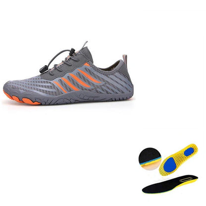 Leisure swimming wading shoes in grey, black, white, and moonlight colours