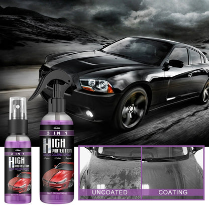 3-in-1 Fast-Acting Car Paint Spray for high protection and shine