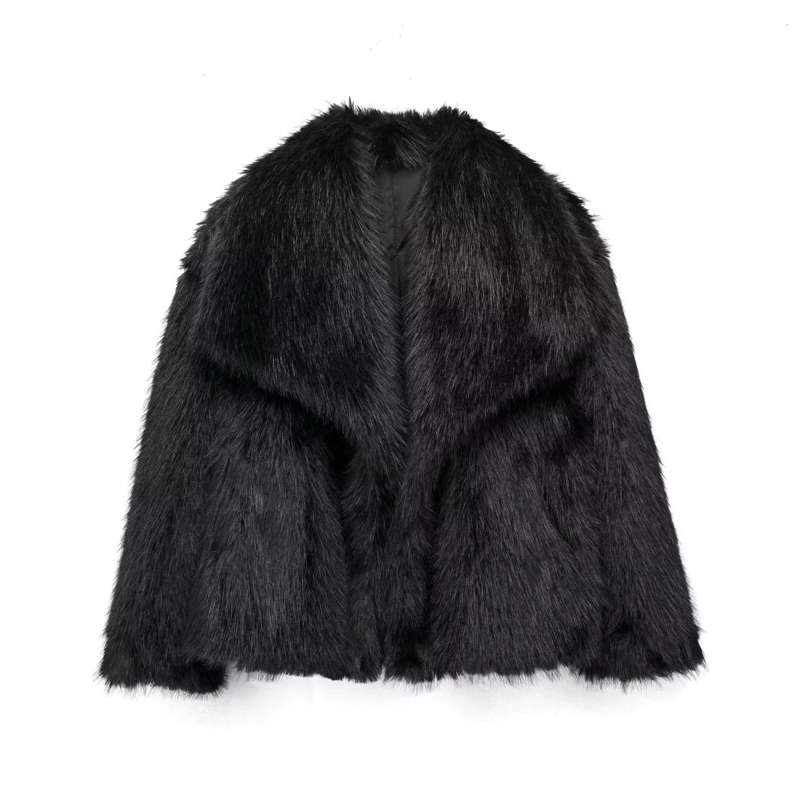 Stylish and cozy plush winter coat for women, available in a variety of trendy colors and sizes