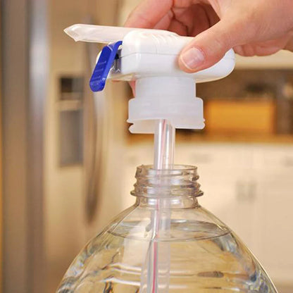 Premium electric drink dispenser with battery-powered motor for hands-free beverage serving