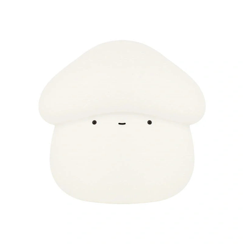 Adorable mushroom-shaped night light with warm white glow, perfect for bedside use