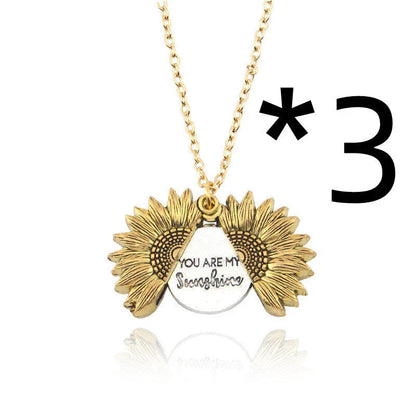 Radiant sunflower necklace with adjustable length and modern design