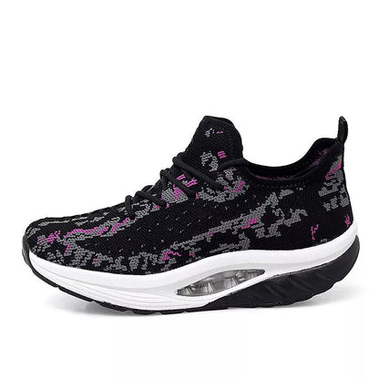 Women's woven air cushion sneakers in various colours