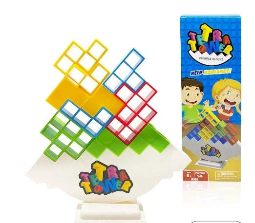 Balance Stacking Board Games for kids and adults, educational toy with plastic blocks