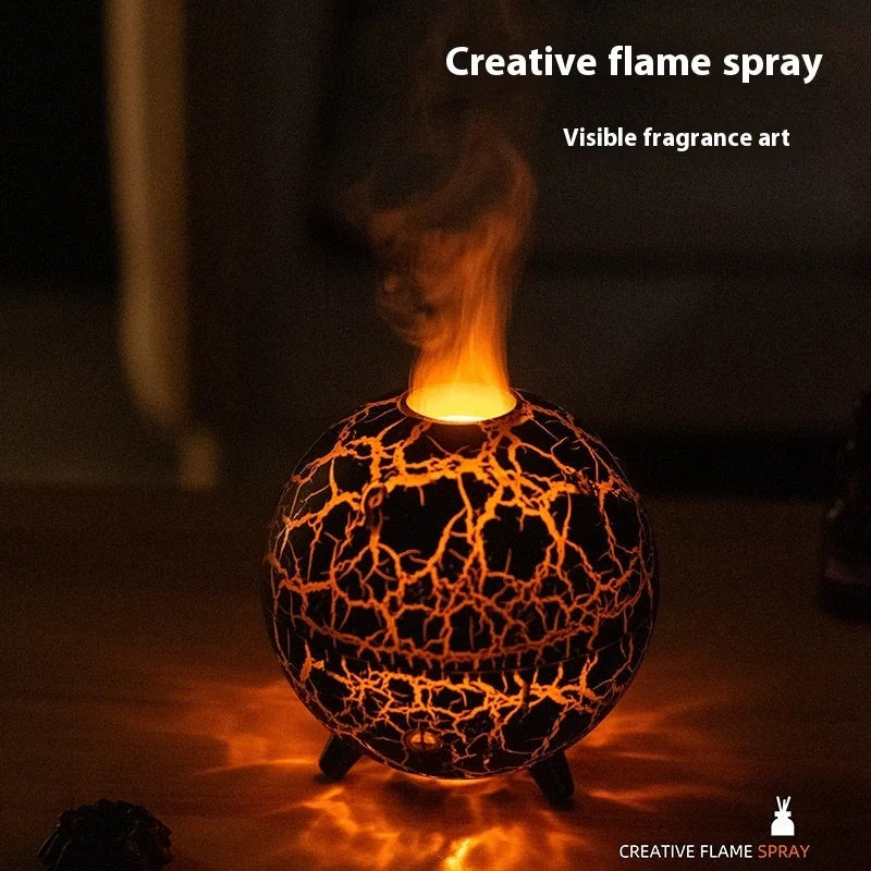 Creative Planet Colourful Atmosphere USB Humidifier with crackle finish in black and white