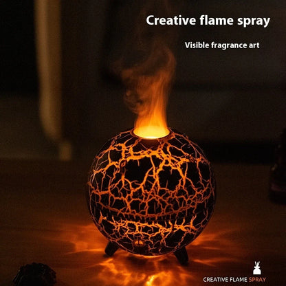 Creative Planet Colourful Atmosphere USB Humidifier with crackle finish in black and white