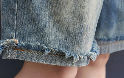 Stylish denim suspenders for women, perfect for plus-size fashion enthusiasts