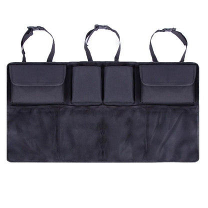 Premium car trunk organizer made of durable Oxford cloth with multiple compartments for organized storage